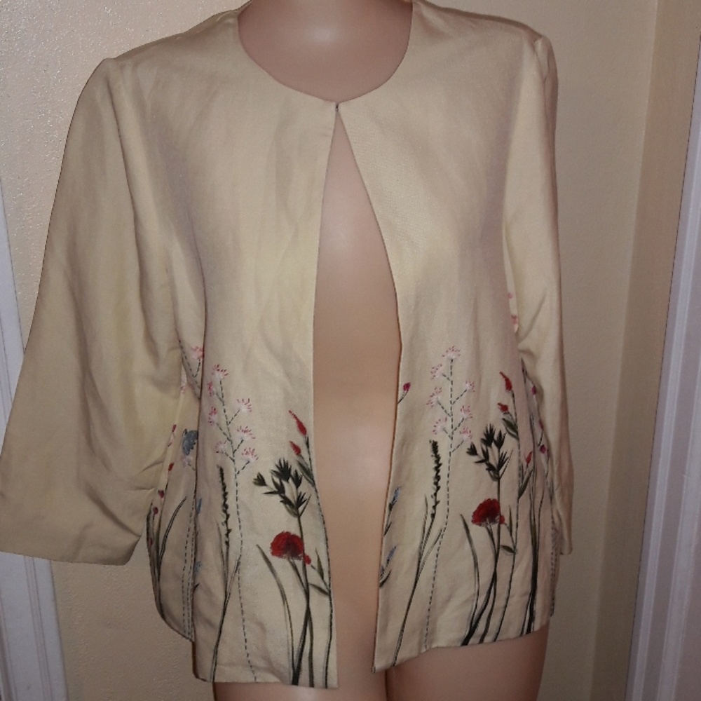 NWT VTG Laura Ashley Linen Jacket